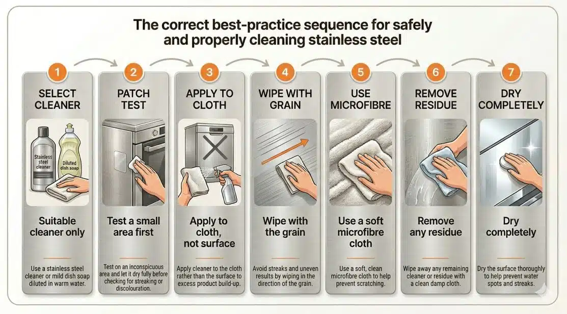 how to clean stainless steel custom graphic