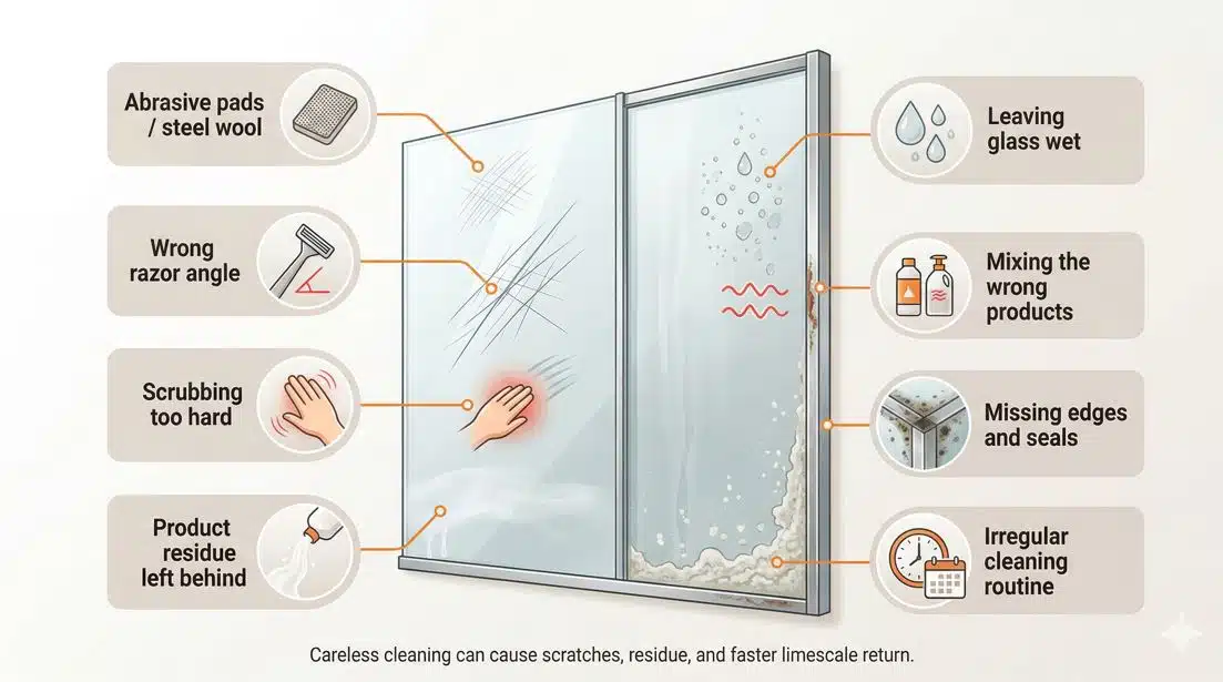 what can damage your showerscreen custom graphic