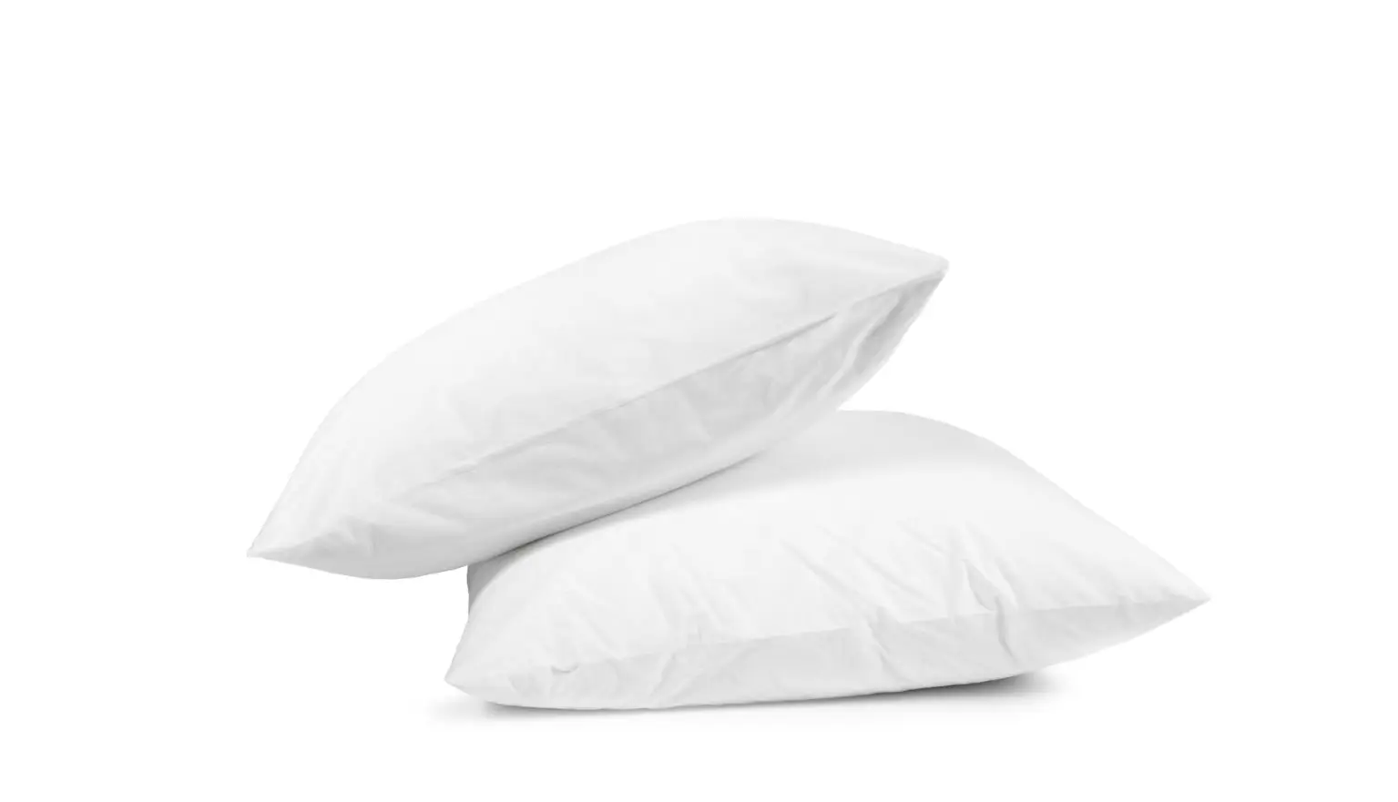 two white plush pillows on top of each other