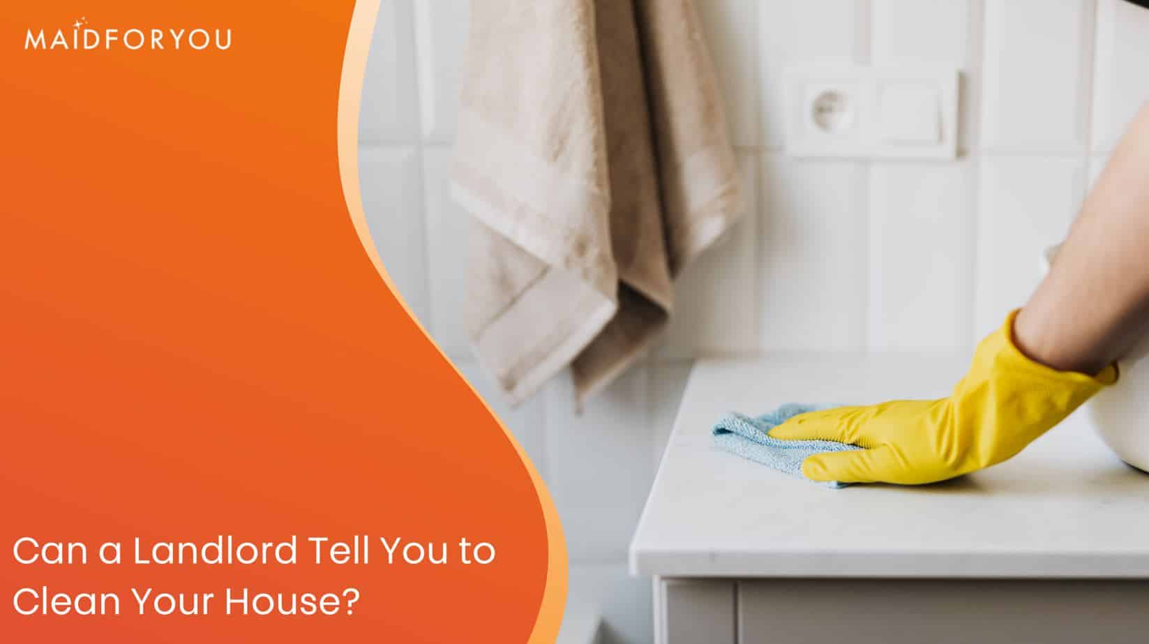 Can a Landlord Tell You to Clean Your House? MaidForYou