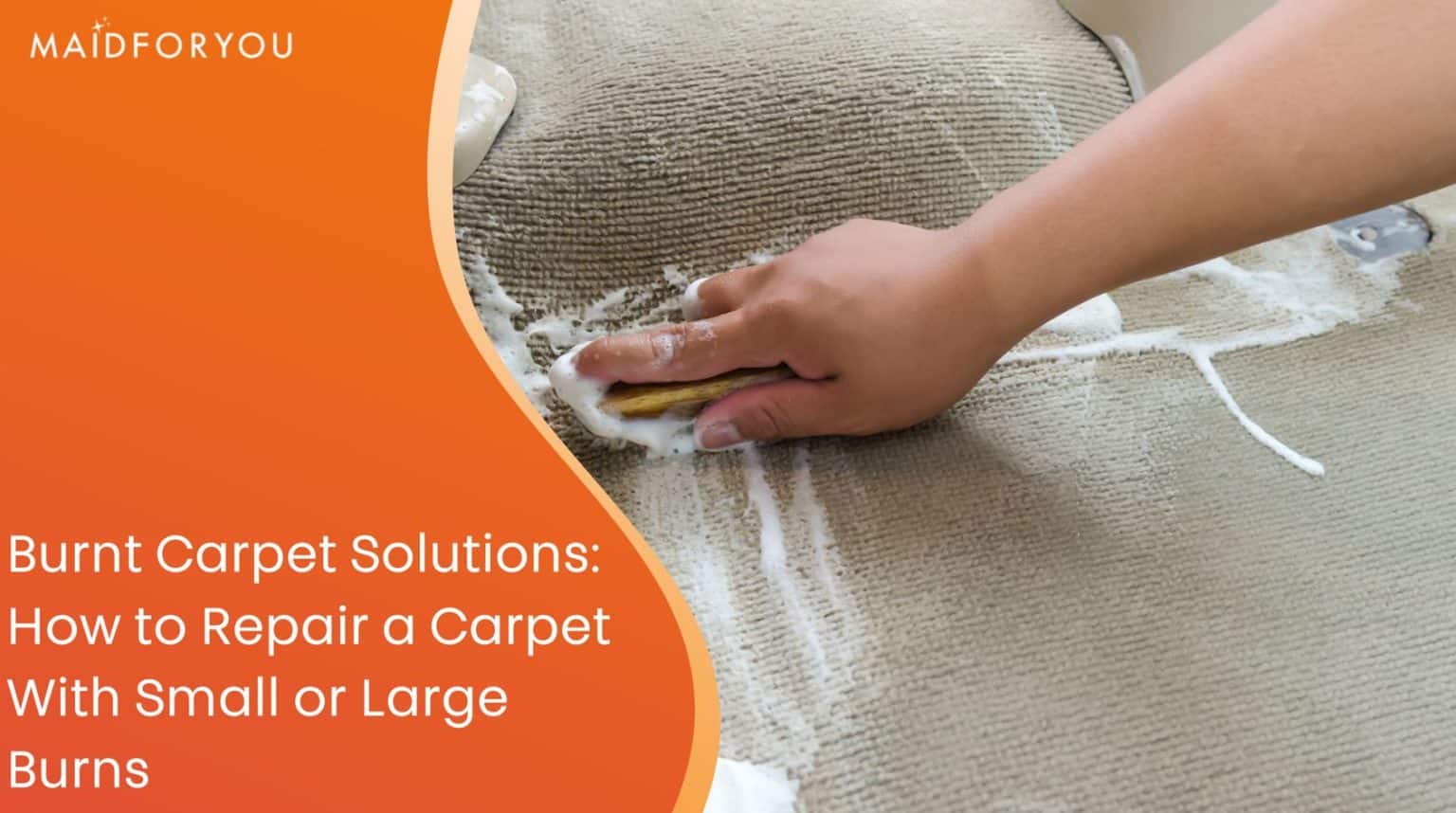 How to Repair a Carpet With Small or Large Burns MaidForYou