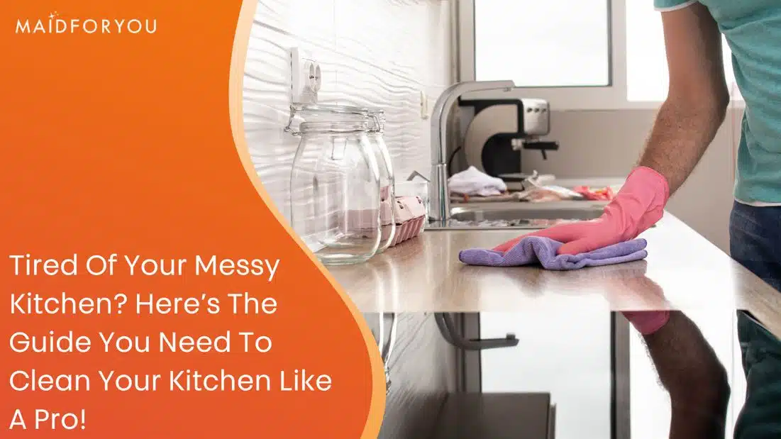 how to clean kitchen custom graphic