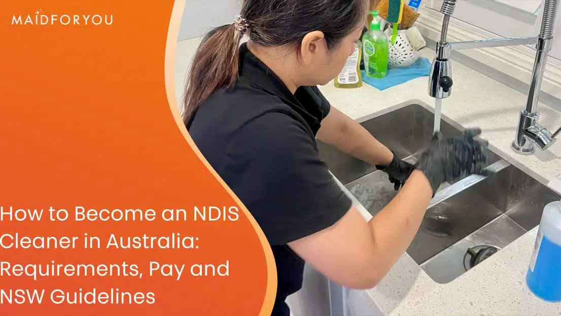 how to become an ndis cleaner customer graphic