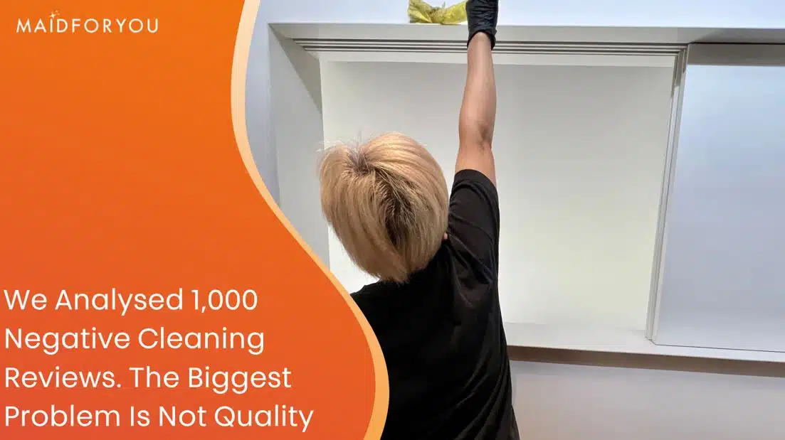 negative review analysis cleaning companies Australia custom graphic